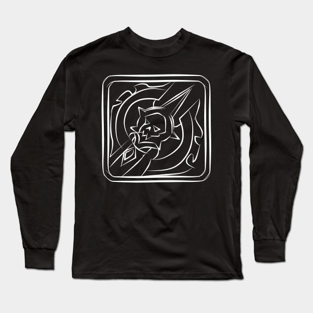 Deathknight Class Icon (White) Long Sleeve T-Shirt by DeLyss-Iouz